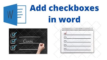 How to add clickable checkboxes in word
