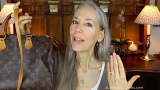 Video) Classic Fashion Over 40/Beige and White Jeans Outfit With a Louis  Vuitton Damier Azur Bandouliere Speedy 30 – JLJ Back To  Classic/