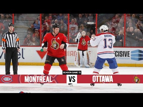 Montreal Canadiens vs Ottawa Senators - Season Game 72 - All Goals (19/3/16)