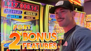 2 Bonuses On This Amazing Fort Knox Slot Machine! So Much Fun At Coushatta Casino! screenshot 5