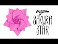Origami Sakura Star Tutorial (Ali Bahmani) - Paper Kawaii