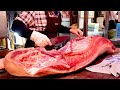 The ultimate knife skills- butcher an entire pig like pro in Taiwan