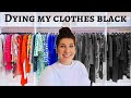 I DYED ALL MY OLD CLOTHES BLACK