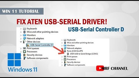 How To Fix Aten USB Serial Driver Problem - USB Serial Controller D - 100% Work! Windows 11