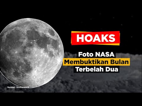 HOAKS! Foto NASA Membuktikan Bulan Terbelah Dua