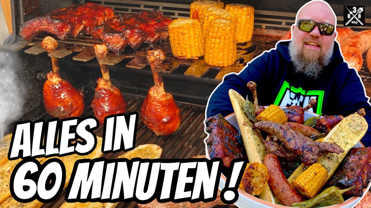 Timing am Grill -  BBQ Platte in 60 Minuten - So geht’s  - 030 BBQ