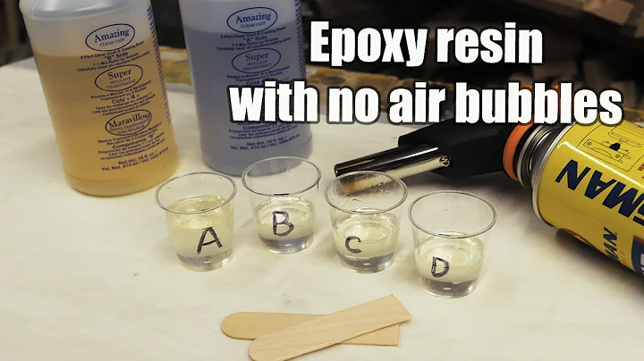 Epoxy resin - casting technique to get rid of air bubbles - no pressure pot needed