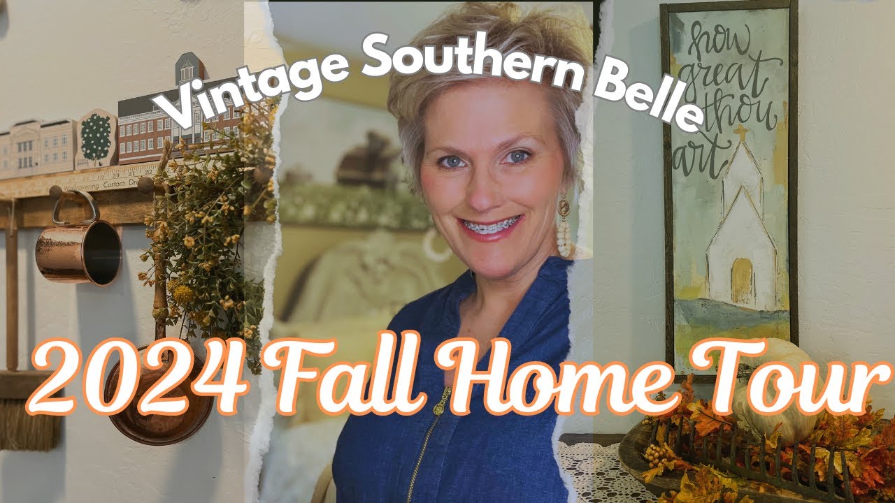 Cozy Fall Home Tour 2024. Fall Farmhouse Tour. Cottage Core Fall Home ...