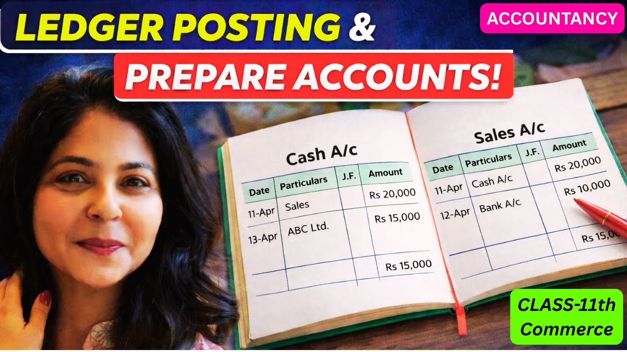 WHAT IS LEDGER POSTING? | HOW TO PREPARE LEDGER ACCOUNTS WITH EXAMPLES 