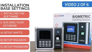 The Ultra-Link Biometric Clocking System: Installation & Base Settings - Video 2 of 6 screenshot 5