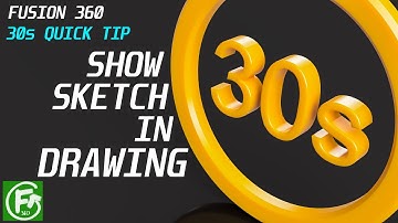Fusion 360 - Show Sketch in Drawing