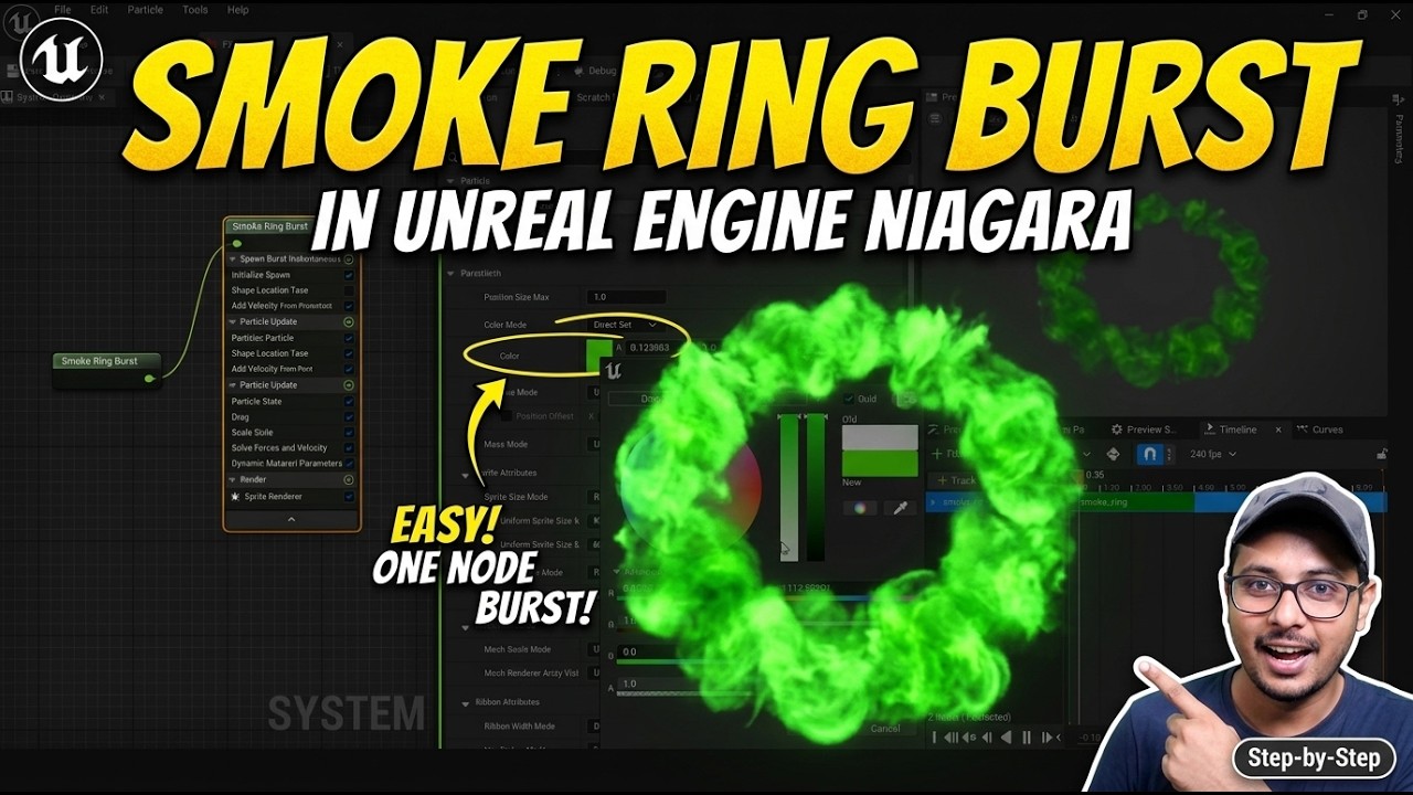 Smoke Ring Burst in Unreal Engine Niagara - YouTube