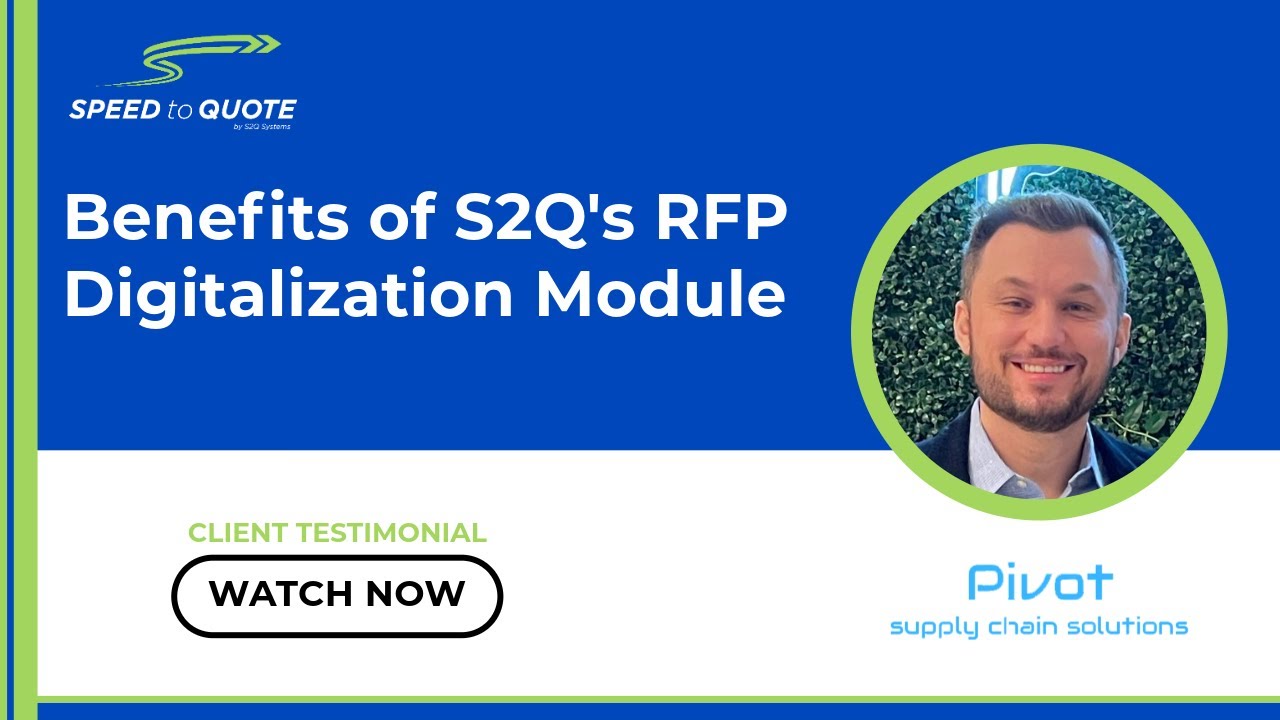 S2q Software Interface Benefits of S2Q's RFP Digitalization Module - S2Q and John Ferguson ...