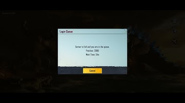 PUBG MOBILE server is full and you are in the queue
