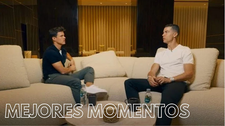 Así fue la Entrevista a Cristiano Ronaldo.