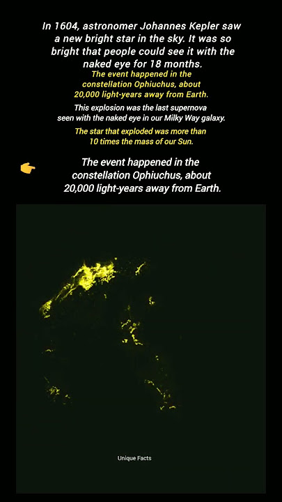 The Last Supernova Seen by the Naked Eye In Our Galaxy.