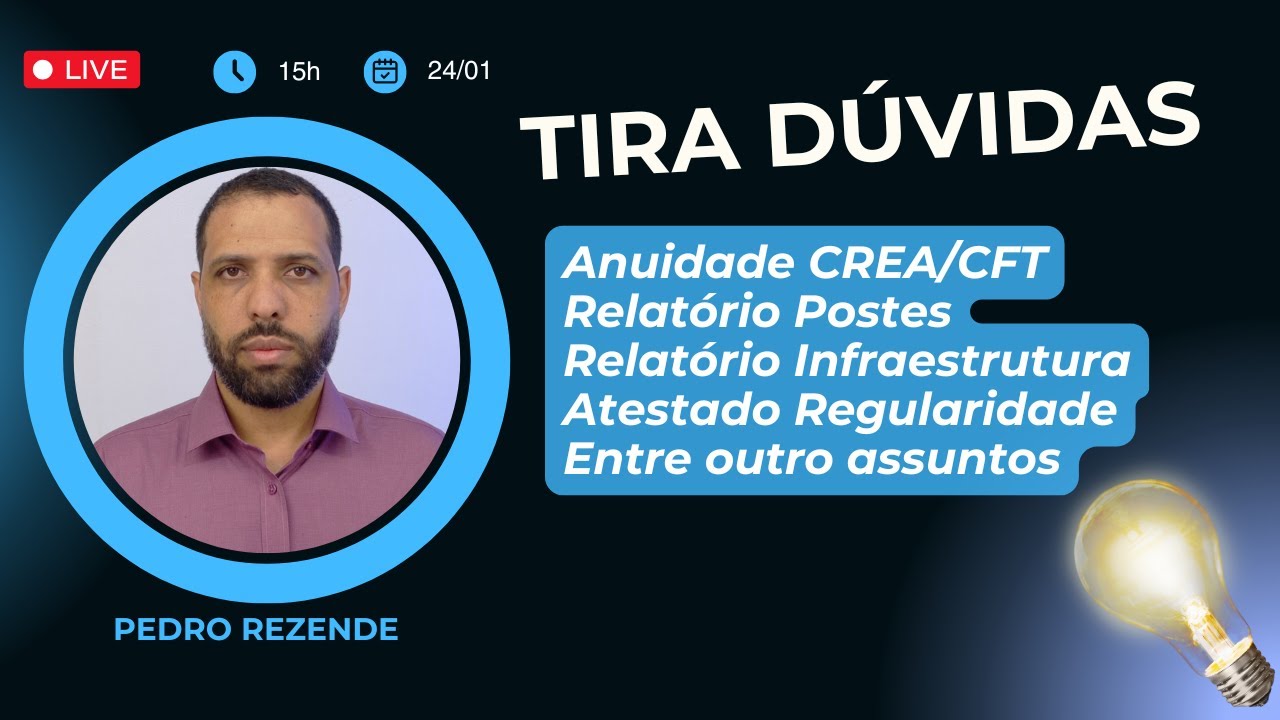 Live Tira Dúvidas 24/01/2026