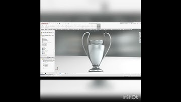 UEFA champions league trophy in solidworks..!! #uefachampionsleague #solidworks #catia#football