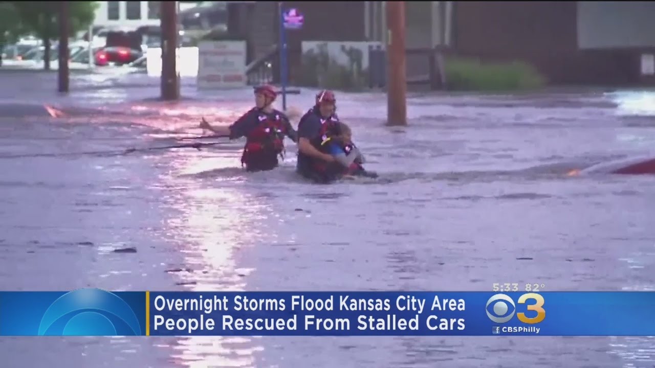 Overnight Storms Flood Kansas City Area - YouTube