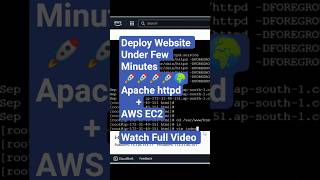 🚀 Deploy Website On linux aws ec2 using apache httpd #devopscicdflow #apache #httpd #http #clouds