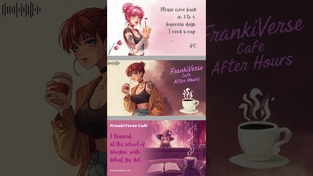 Audacity Inspired Digital Art | FrankiVerse Cafe Radio | Memes | Humor | Pixie Magic & Coffee