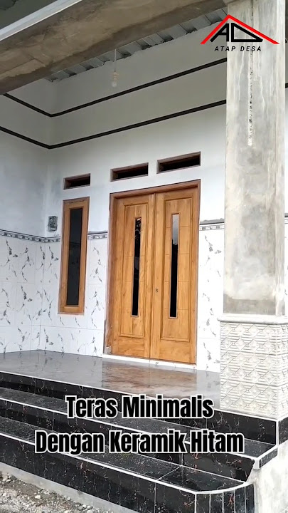 Teras Minimalis dengan keramik hitam  #rumahminimalis #rumah #terasrumah