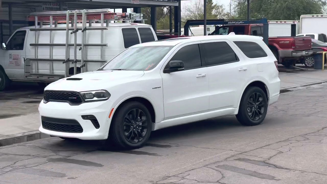 2021 Dodge Durango RT Hemi with Flowmaster outlaws - YouTube