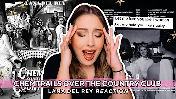 my favorite album?!! ✈️  lana del rey's "chemtrails over the country club" album reaction | m&m