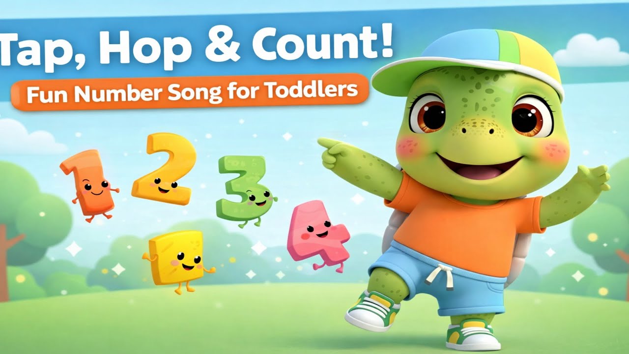Tap, Hop & Count!  Fun Number Song for Toddler