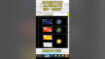 CX Designer Omron HMI: Bit Switch Momentary Alternate Set Reset #hmi #switch #shorts #shortvideo