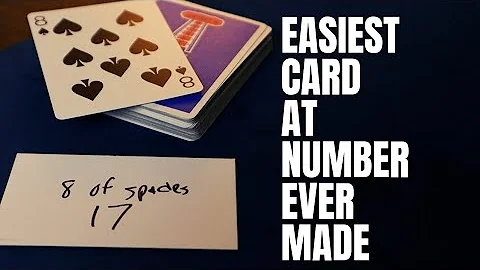 Easiest Card At Number Ever Made! Tutorial!