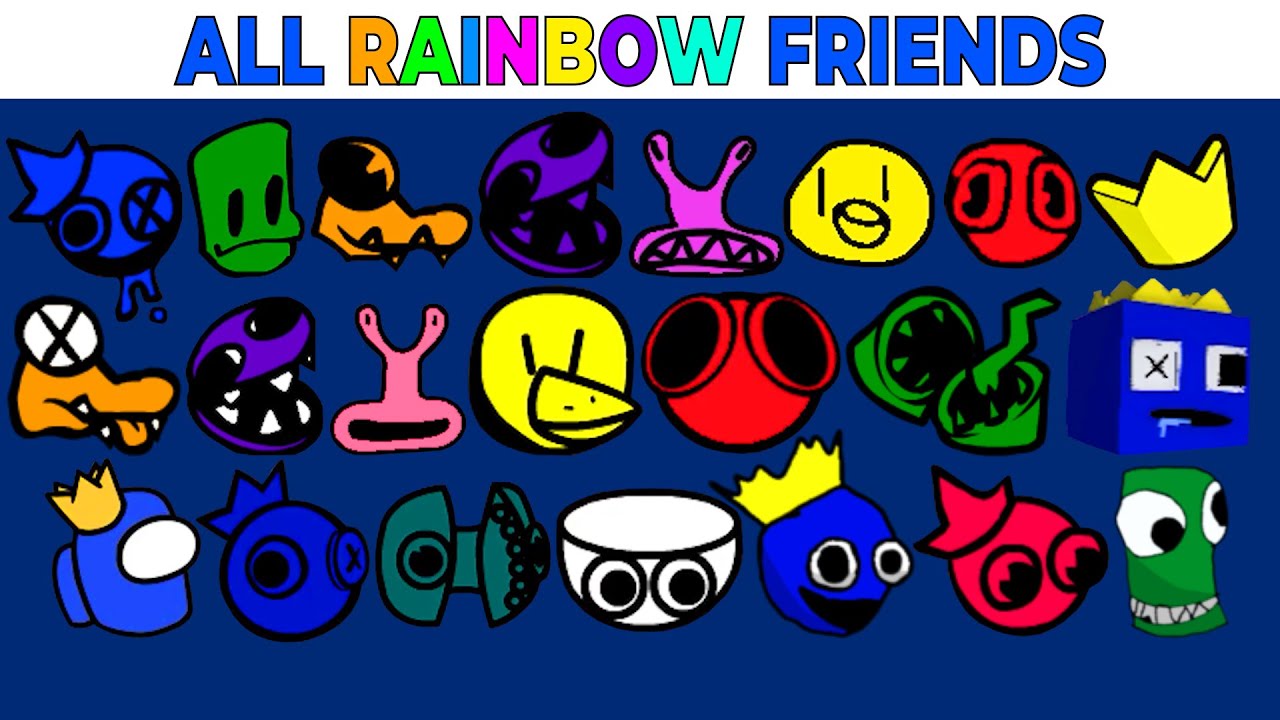 Rainbow Friends 2D!! (REMASTERED) [Friday Night Funkin'] [Mods]