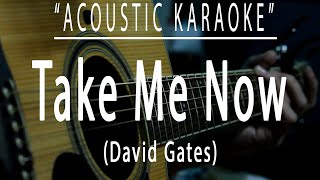 Take me now - David Gates (Acoustic karaoke)