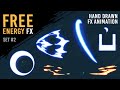 Free energy 2d fx animation green screen