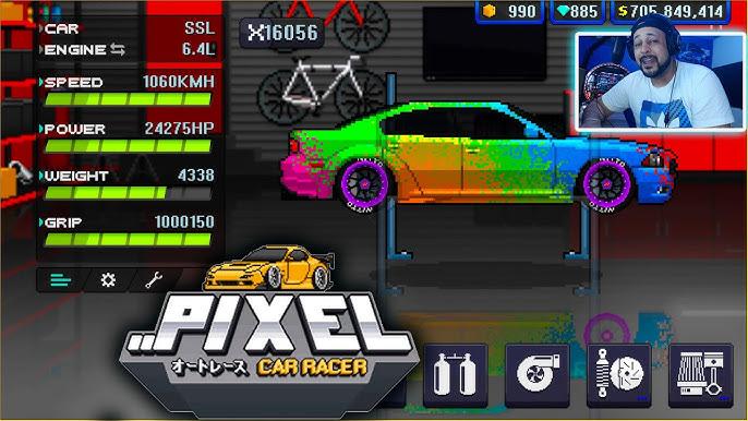 Pixel Car Racer v1.2.3 Apk Mod [Dinheiro Infinito]