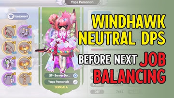 ROX - WINDHAWK NEUTRAL DEX DPS TEST BEFORE NEXT JOB BALANCING