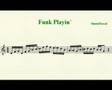 Saxophone lesson - How to play funk in F