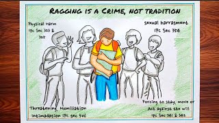 STOP BULLYING Poster Drawing | Easy Anti-Bullying Awareness Art for School Projects| CACA schooldraw