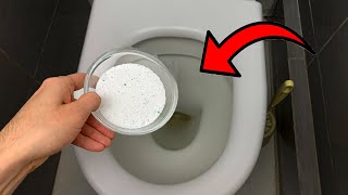 Pour Washing Powder into your Toilet  and be Amazed at the Result!