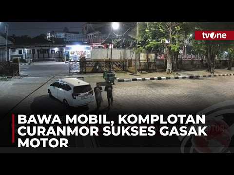 Terekam CCTV, Kawanan Maling Bermobil Gasak HP dan Motor
