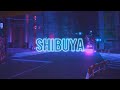 ☂️ Walk on a fantasy night in Tokyo + lofi synthwave (chill / relax / travel japan)