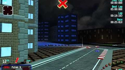 Re-Volt Custom Track Wheel City B by Lo Scassatore, Track View