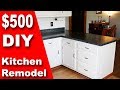 How To: $500 DIY Kitchen Remodel | Update Counter &amp; Cabinets on a Budget