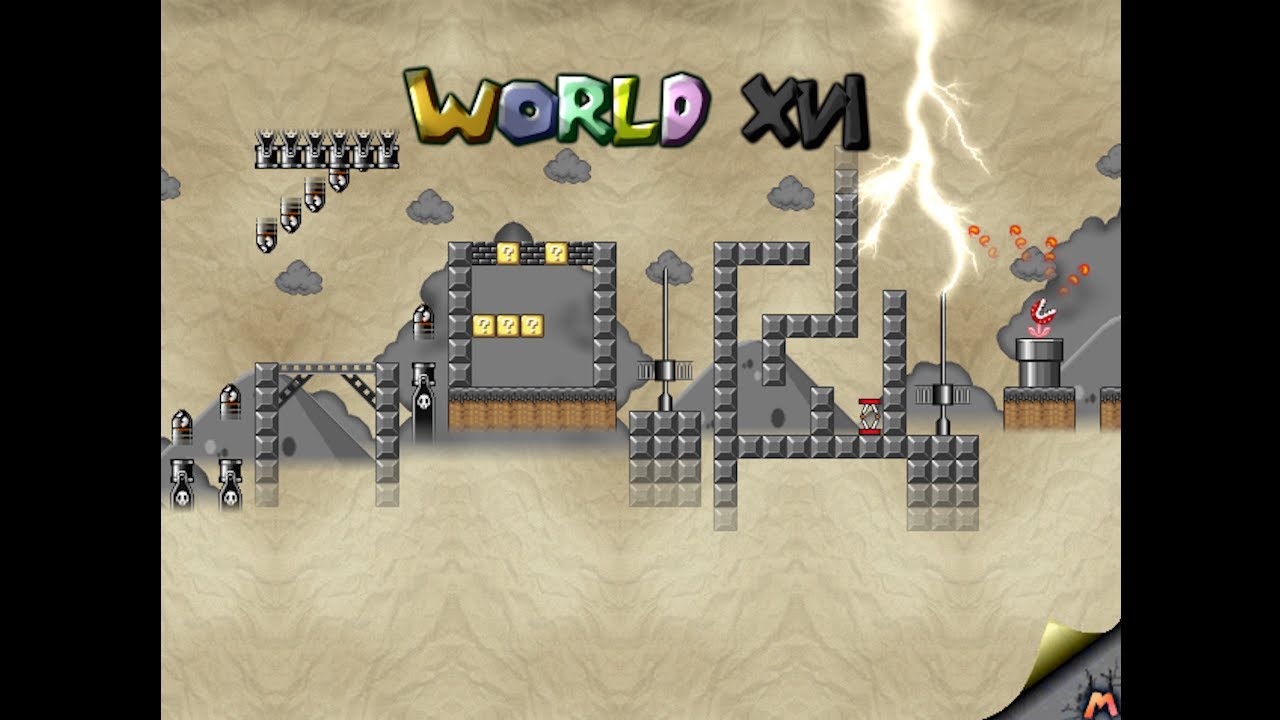 Mario Forever - Roman Worlds by MrPrzemistrz - World XVI Walkthrough