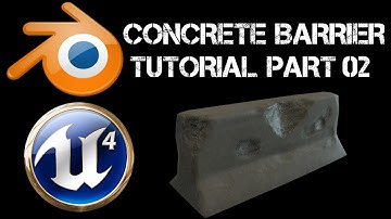 Create a Concrete Barrier - 02 UV and Normalmaps