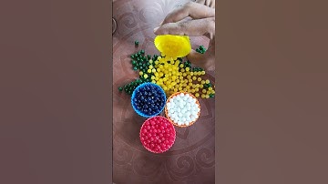 Satisfying Colorful Beads Sorting Asmr 🔴⚪🔵🟢🟡 #satisfying #asmr #reversebeads