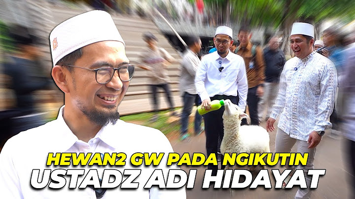 MASYAALLAH..! UST. ADI HIDAYAT HAPPY BANGET, HEWAN2 GW PADA NYAMPERIN