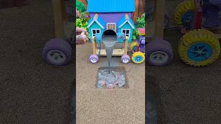 Small Scale Cement Mixing & Pouring | Amazing Mini DIY Construction Video 🚜🏗️ #youtubeshorts