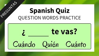 Spanish Question Words Practice [Spanish Quiz] screenshot 5