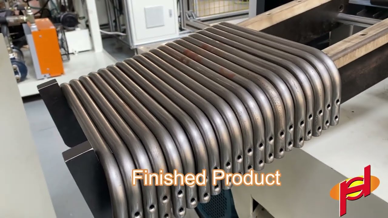 Double Head Pipe Bending Flattening and Punching Machine | Heshun Machinery 